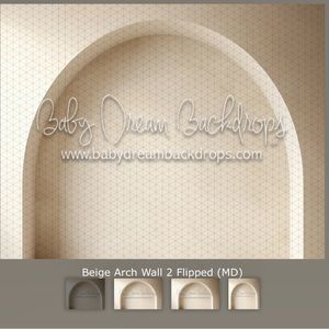 Photography backdrop Beige Arch Wall 8x10